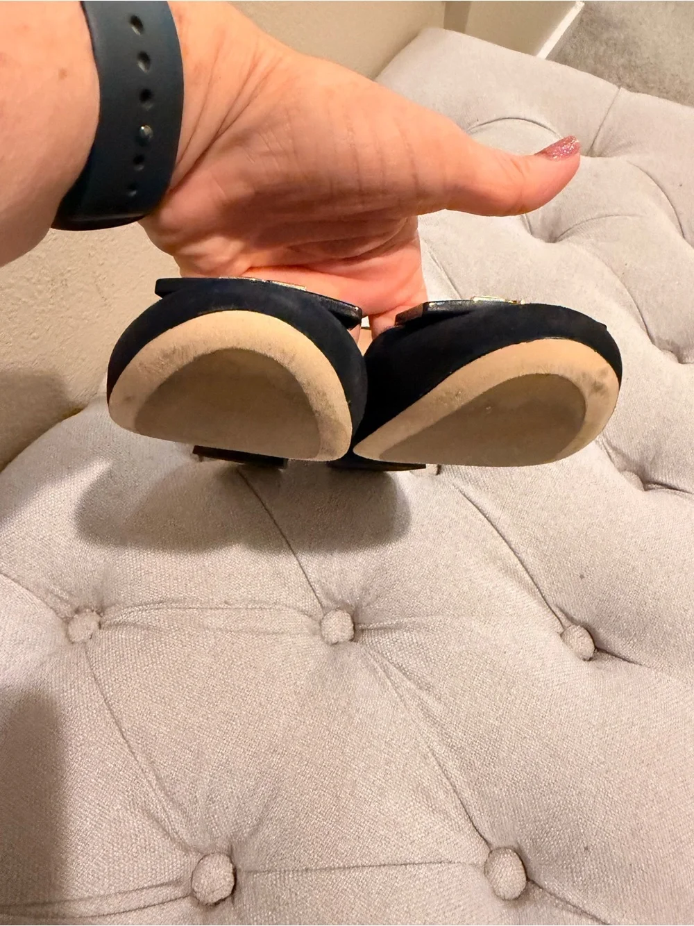 Tory Burch Gigi Suede Pump Navy